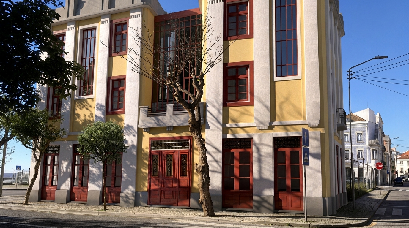 Art-Déco façade detail