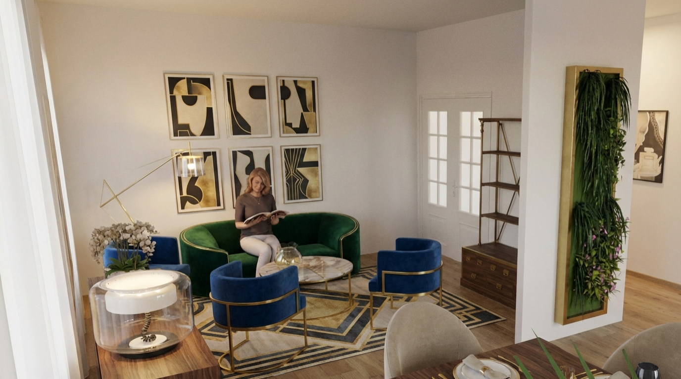 Art-Déco salon